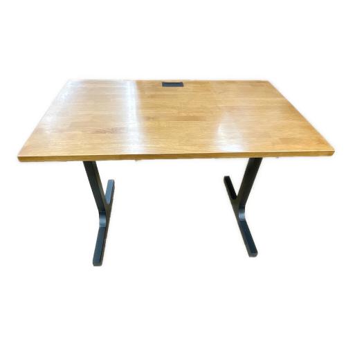 KANADEMONO（カナデモノ） デスク THE TABLE ラバーウッドT BlackSteel 93 ブラウン×ブラック