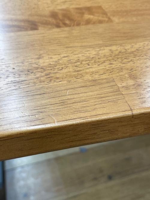 KANADEMONO（カナデモノ） デスク THE TABLE ラバーウッドT BlackSteel 93 ブラウン×ブラック