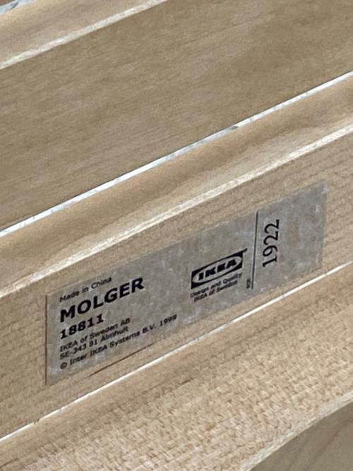IKEA (イケア) ベンチ ナチュラル MOLGER(モルゲル）　廃盤品