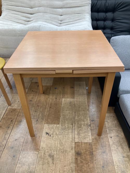 CALLIGARIS (カリガリス) 伸縮ダイニング3点セット ナチュラル×イエロー