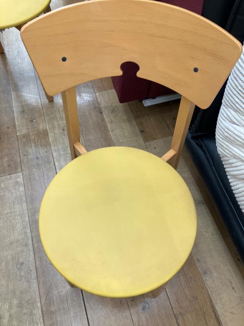 CALLIGARIS (カリガリス) 伸縮ダイニング3点セット ナチュラル×イエロー