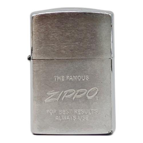ZIPPO (ジッポ) オイルライター 1992年製 THE FAMOUS ZIPPO FOR BEST RESULTS ALWAYS USE