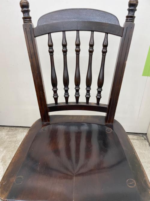 松本民芸家具 (マツモトミンゲイカグ) スピンドルチェア ブラウン