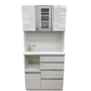 ニトリ 3枚扉レンジボード 280 ホワイト MOLDI
