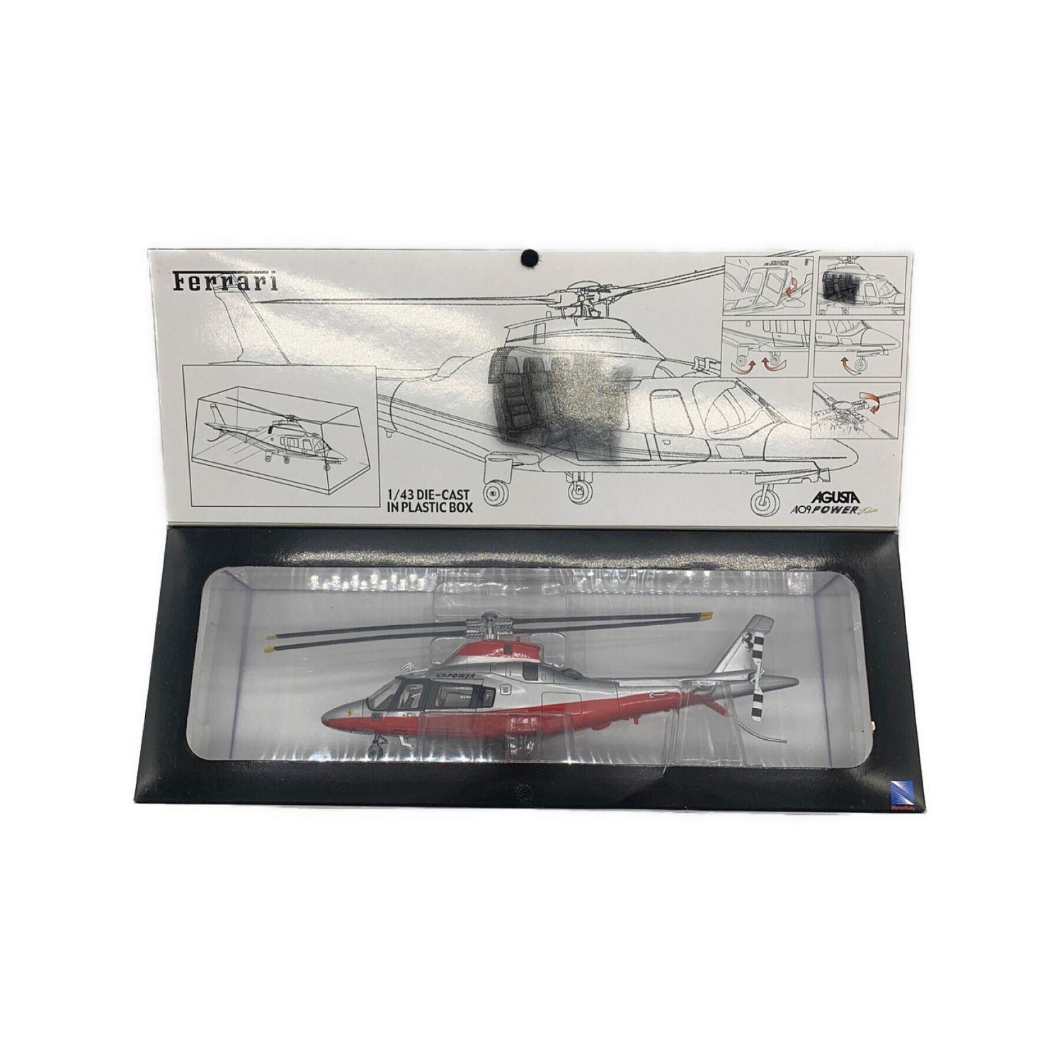 AGUSTA AO9 POWER 1/43スケールヘリコプター Ferrari仕様