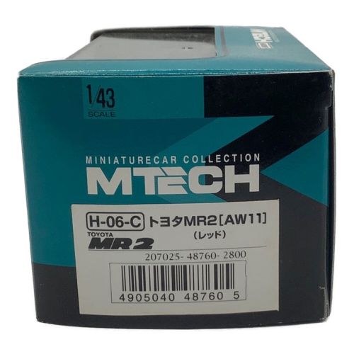 MTECH (エムテック) 1/43スケールミニカー トヨタ MR2 AW11(レッド