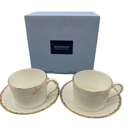 Wedgwood (ウェッジウッド) ティーカップ&ソーサー GILDED LEAF ヴェラ・ウォン 2Pセット