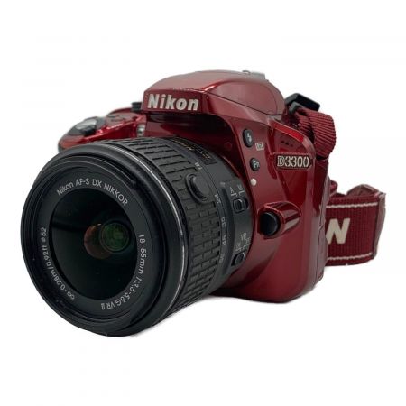 Nikon (ニコン) デジタル一眼レフカメラ ダブルズームキット(レンズ1個破損有) D3300 2416万画素 専用電池 SDXCカード対応 2104345