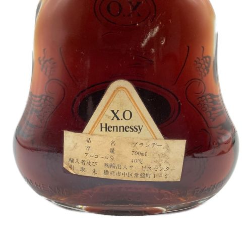 ヘネシー (Hennessy) コニャック 700ml XO 金キャップ クリアボトル