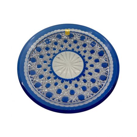 KAGAMI CRYSTAL (カガミクリスタル) ガラス食器 D302-1095CCB 江戸切子・八寸皿