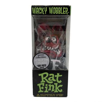 WACKY WOBBLER (ワッキーワブラー) フィギュア レッド RAT FINK 限定版メタリックカラー
