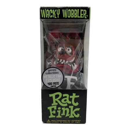 WACKY WOBBLER (ワッキーワブラー) フィギュア レッド RAT FINK 限定版メタリックカラー