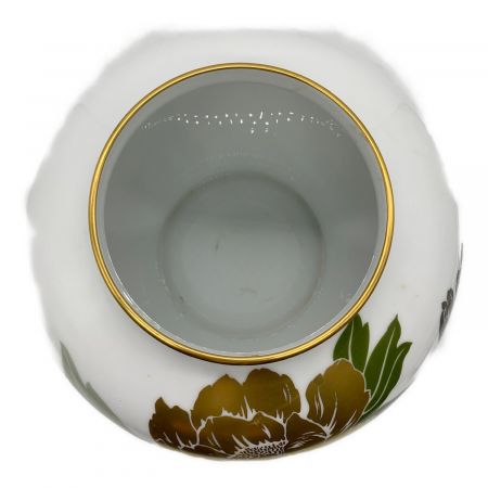 大倉陶園 (オオクラトウエン) 花瓶 金蝕牡丹
