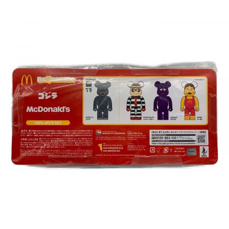 BEAR BRICK (ベアブリック) フィギュア 4体セット McDonald's 150％ 4PCS SET ゴジラコラボ