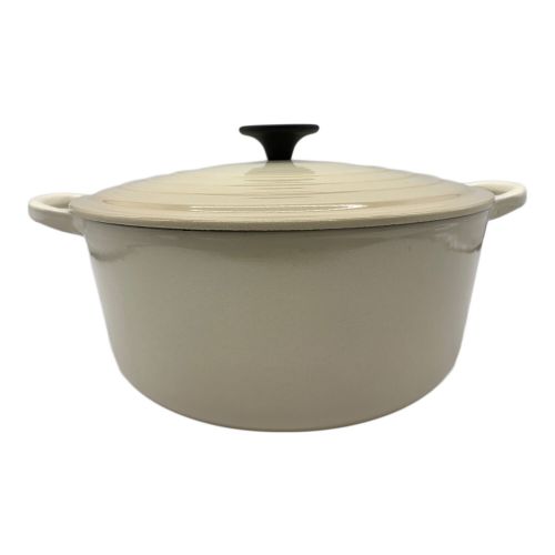 LE CREUSET (ルクルーゼ) 鍋 26cm アイボリー