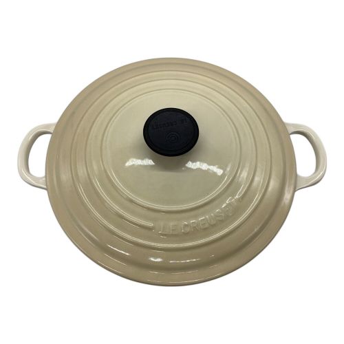 LE CREUSET (ルクルーゼ) 鍋 26cm アイボリー