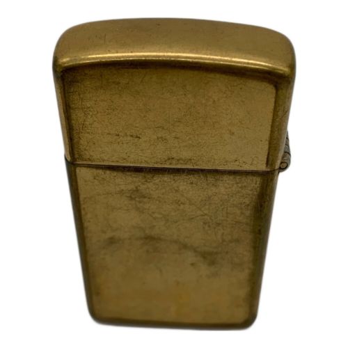 ZIPPO (ジッポ) スリムオイルライター SOLID BRASS  ゴールド 1985年製