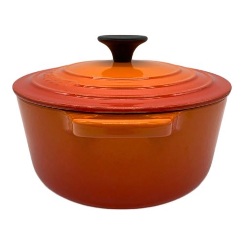 LE CREUSET (ルクルーゼ) 両手鍋 18cm 1.8L ココットロンド