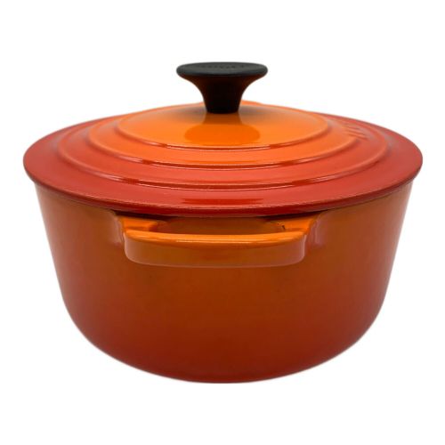 LE CREUSET (ルクルーゼ) 両手鍋 18cm 1.8L ココットロンド