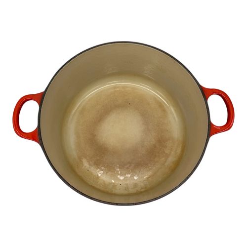 LE CREUSET (ルクルーゼ) 両手鍋 レッド 26cm