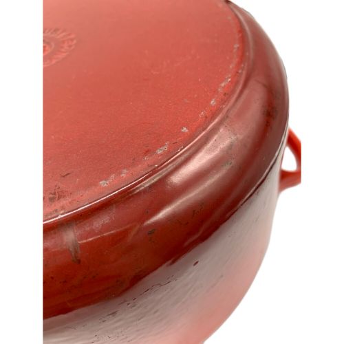 LE CREUSET (ルクルーゼ) 両手鍋 レッド 26cm