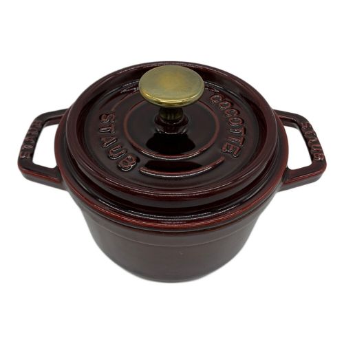 Staub (ストウブ) ラウンドココット 14cm ワインレッド