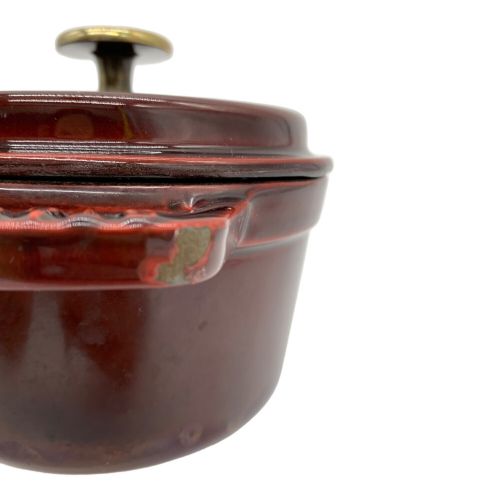 Staub (ストウブ) ラウンドココット 14cm ワインレッド