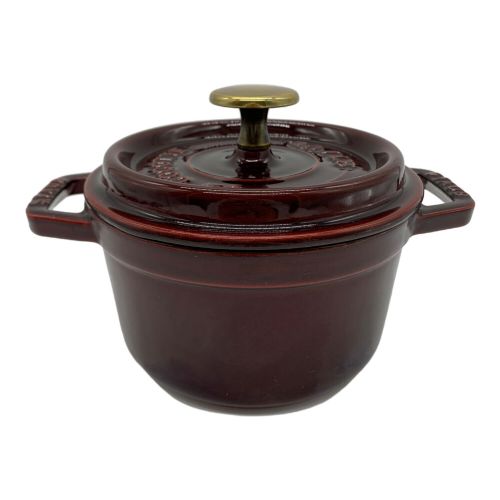 Staub (ストウブ) ラウンドココット 14cm ワインレッド