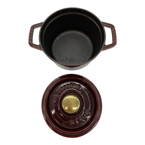 Staub (ストウブ) ラウンドココット 14cm ワインレッド