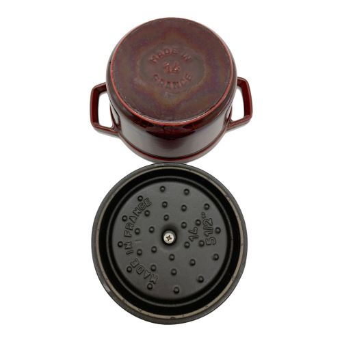 Staub (ストウブ) ラウンドココット 14cm ワインレッド