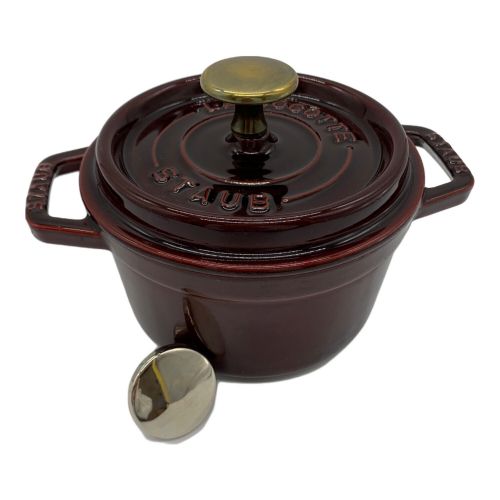 Staub (ストウブ) ラウンドココット 14cm ワインレッド