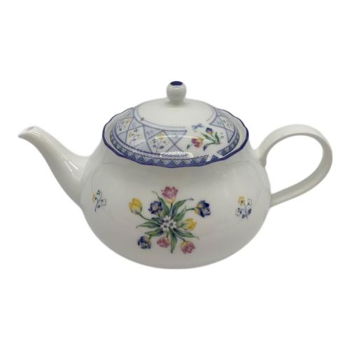 Noritake (ノリタケ) 洋食器 カップ＆ソーサー×5・プレート×1・ティーポット×1・シュガーポット×1・クリーマー×1 セット オランジュリー