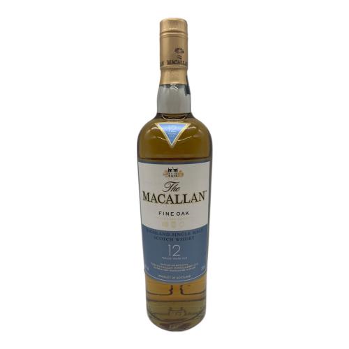 マッカラン (MACALLAN) スコッチウィスキー 700ml ファインオーク 12年 未開封