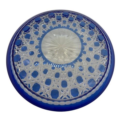 KAGAMI CRYSTAL (カガミクリスタル) ガラス食器 D302-1095CCB 江戸切子・八寸皿