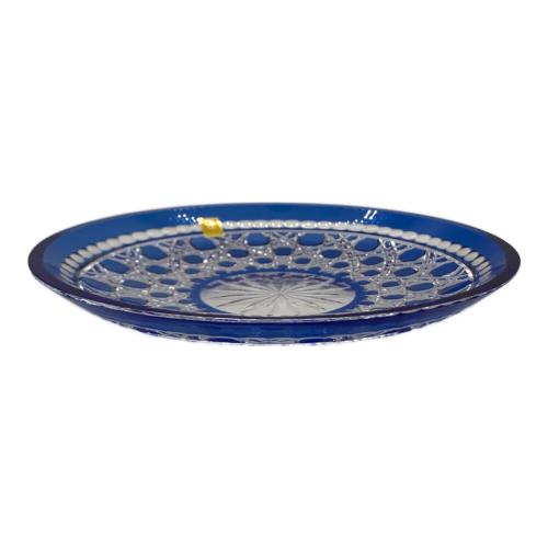 KAGAMI CRYSTAL (カガミクリスタル) ガラス食器 D302-1095CCB 江戸切子・八寸皿