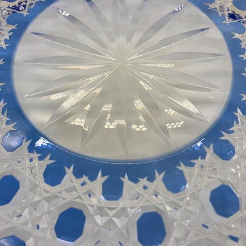 KAGAMI CRYSTAL (カガミクリスタル) ガラス食器 D302-1095CCB 江戸切子・八寸皿