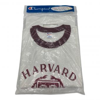 Champion (チャンピオン) カレッジロゴTシャツ メンズ SIZE M ホワイト トリコタグ リンガー USA製