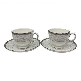 Wedgwood (ウェッジウッド) カップ&ソーサー セレスティアル・プラチナ ペア