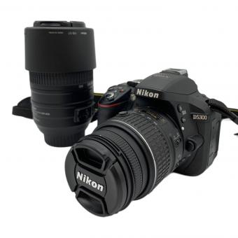 Nikon (ニコン) デジタル一眼レフカメラ 18-55ｍｍ 55-300ｍｍ ヨゴレ有 D5300 2416万画素 23.5×15.6mmサイズCMOSセンサー 専用電池 SDカード対応 1/4000～30秒 2068659