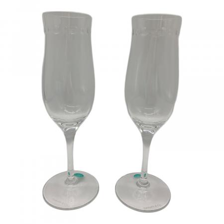 ティファニーシャンパングラス２個セット　売ります。 TIFFANY & Co. (ティファニー) シャンパングラスセット スウィング 2P