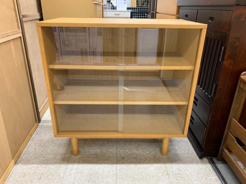 無印良品 (ムジルシリョウヒン)  ASH GLASS DOOR CABINET
