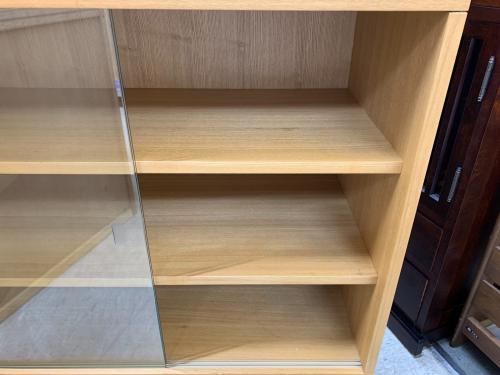 無印良品 (ムジルシリョウヒン)  ASH GLASS DOOR CABINET