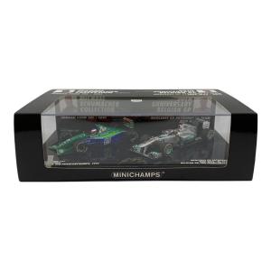 MINICHAMPS (ミニチャンプス) モデルカー M.シューマッハ F1参戦20周年記念 ベルギーGP メルセデスGP ペトロナス F1チーム MGP W02 2011+ジョーダン 191 フォード 1991