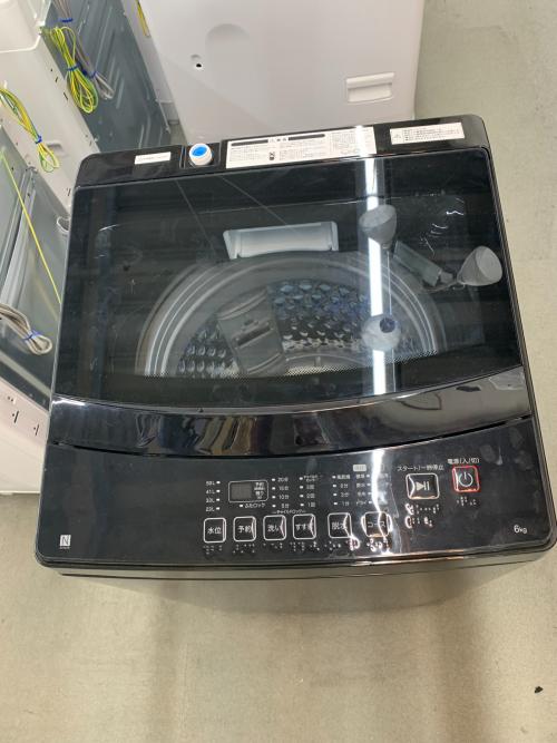 ニトリ 全自動洗濯機 6.0kg NT60L1BK 2023年製 クリーニング済