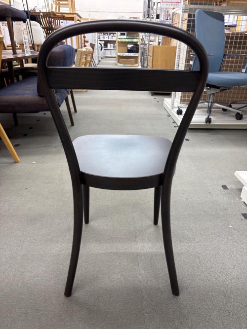 無印良品 (ムジルシリョウヒン) ダイニングチェアー ブラウン 曲木 座面ヘコミ有 ブナ材