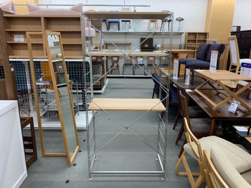 無印良品  ステンレスユニットシェルフ