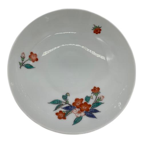 柿右衛門窯 (カキエモンガマ) 錦桜文皿(五客組) 十五代酒井田柿右衛門