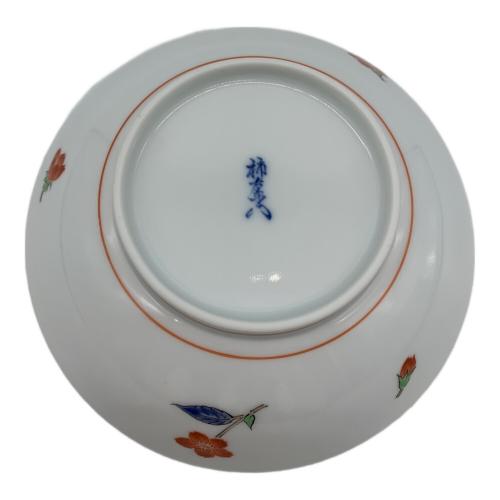 柿右衛門窯 (カキエモンガマ) 錦桜文皿(五客組) 十五代酒井田柿右衛門