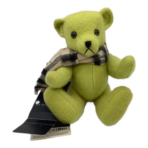 BURBERRY LONDON (バーバリーロンドン) ヌイグルミ カシミヤ100% グリーン テディベア ZSC02-040-02