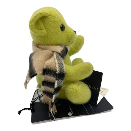 BURBERRY LONDON (バーバリーロンドン) ヌイグルミ カシミヤ100% グリーン テディベア ZSC02-040-02